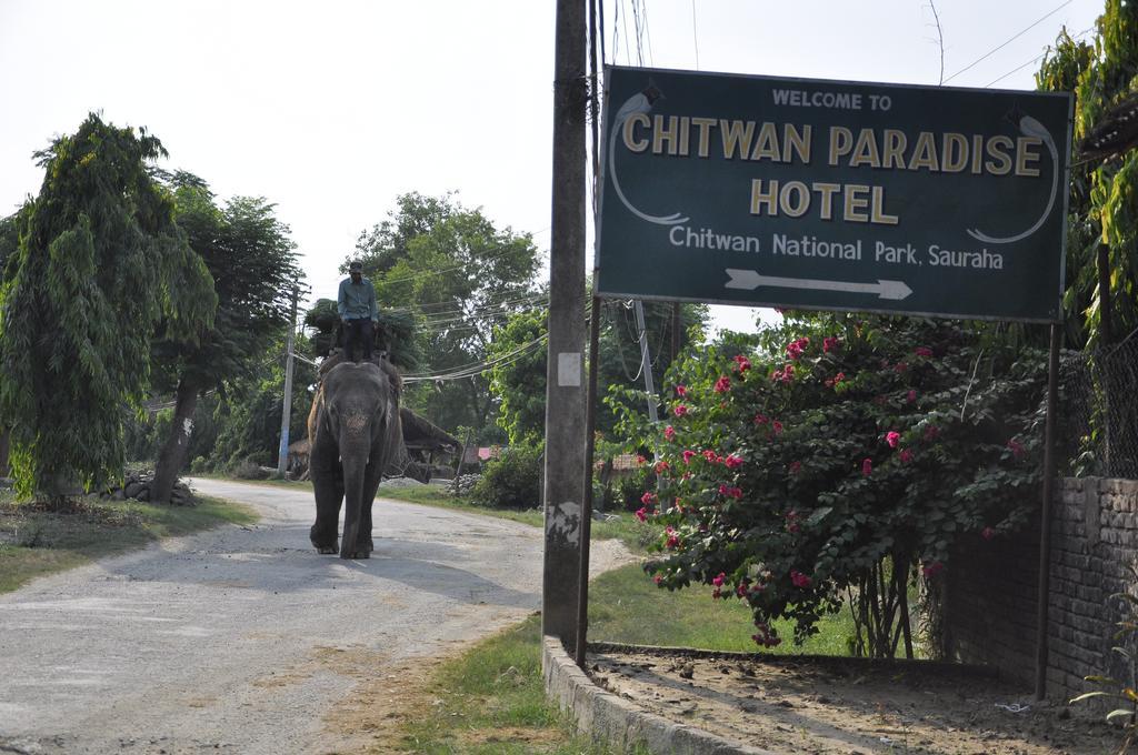 Chitwan Paradise Hotel Саураха Экстерьер фото